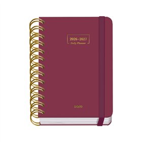 Agenda Escolar Premium Dohe 26/27 - Formato A6 - Um dia por página - Papel offset creme 80g - Capa de cartão laminado - Encadern