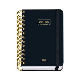 Agenda Escolar Premium Dohe 26/27 - Formato A6 - Um dia por página - Papel offset creme 80g - Capa de cartão laminado - Encadern