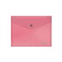 Envelope para documentos Dohe A5 - Fecho de pressão - Polipropileno translúcido de 150 mícrons - Rosa
