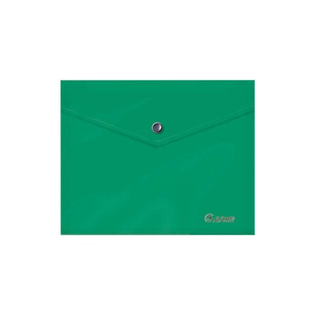Envelope para documentos Dohe A5 - Fecho de pressão - Polipropileno opaco de 150 mícrons - Verde