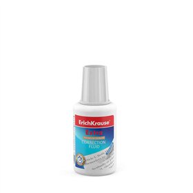 Corretivo Líquido Extra Erichkrause com Pincel Aplicador 20g - Secagem Rápida - Excelentes Resultados com Todos os Tipos de Tint