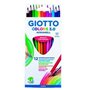 Giotto Colors Acquarell 3.0 - Pacote com 12 Lápis de Aquarela Triangulares - Mina de 3 mm - Madeira - Cores Sortidas