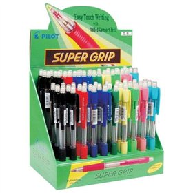 Conjunto de 60 lapiseiras mecânicas Pilot SuperGrip H185 - Grafite 0,5 mm - Grafite HB - Cores sortidas
