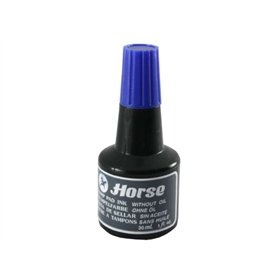 Frasco de tinta Horse de 30ml para almofada de carimbo - Sem óleo - Azul