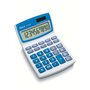 Calculadora de mesa Ibico 210X de 10 dígitos - Tela LCD inclinável ajustável - Teclas grandes - Branca/Azul