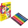 Conjunto de 12 Canetas de Feltro Jovi - Ponta de 3mm - Ampla Variedade de Cores - Tinta de Alta Fixação - Tampa Ventilada - Empu