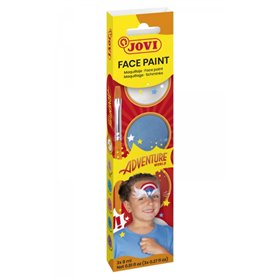 Conjunto de Maquiagem Cremosa Jovi Adventure com 3 Frascos de 8ml + Acessórios - Hipoalergênico - Fácil Aplicação - À Base de Ól