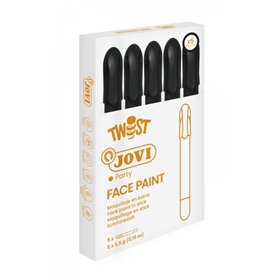 Bastão de Maquiagem Facial Jovi Twist - Hipoalergênico - À base de água - Fácil de aplicar e remover - Alta cobertura - Secagem 