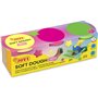 Massa de modelar Jovi Soft Dough Blandiver, pacote com 3 potes de 110g - Macia e flexível - Fácil de amassar e moldar - Ideal pa