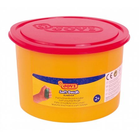 Massa de Modelar Jovi Soft Dough 460g - Macia e Flexível - Fácil de Amassar e Moldar - Ideal para Iniciantes em Modelagem - Verm