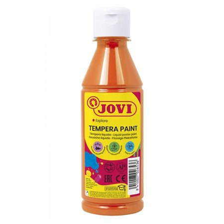 Tinta têmpera líquida Jovi 250ml - À base de água - Pronta para uso - Alto rendimento - Secagem rápida - Excelente fluidez - Ade