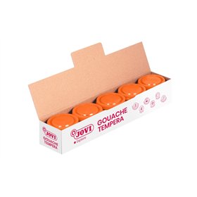 Conjunto de tinta têmpera escolar Jovi 35ml - Aplicação em múltiplas superfícies - Use com pincel, rolo ou espátula - Cores mist