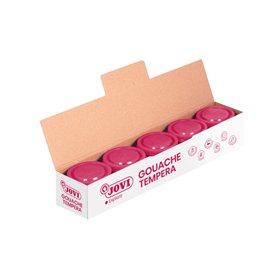 Conjunto de tinta têmpera escolar Jovi 35ml - Aplicação em múltiplas superfícies - Use com pincel, rolo ou espátula - Cores mist