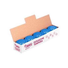 Tinta têmpera escolar Jovi em pote de 35ml - Aplicação em múltiplas superfícies - Use com pincel, rolo ou espátula - Cores mistu