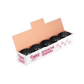 Conjunto de tinta têmpera escolar Jovi 35ml - Aplicação em múltiplas superfícies - Use com pincel, rolo ou espátula - Cores mist