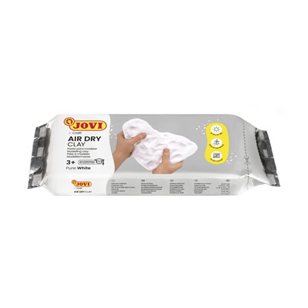Massa de Modelar Jovi de Secagem ao Ar Livre 500g - Endurecimento ao Ar - Toque Frio - Fácil de Moldar - Multissuperfícies - Sec