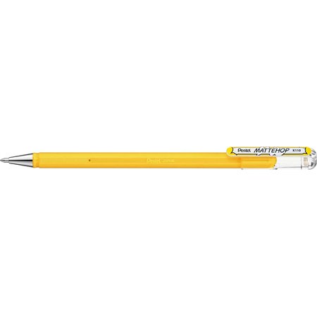 Caneta Esferográfica Pentel Mattehop - Ponta de 1 mm - Traço de 0,5 mm - Tinta Gel Opaca - Fabricada com 55% de Materiais Recicl