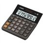 Calculadora de mesa Casio MH-12 - Visor LCD extragrande de 12 dígitos - Alimentação solar e por bateria - Preta