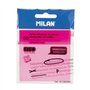 Bloco de Notas Adesivas Milan Fluo com 50 Unidades - Translúcidas - Removíveis - 76x76mm - Rosa