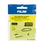 Pacote com 50 blocos de notas adesivas Milan Fluo - Translúcidas - Removíveis - 76x76mm - Amarelas