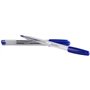 Pacote com 36 canetas esferográficas triangulares MKtape - Ponta redonda de 1,0 mm - Escrita suave - Azul