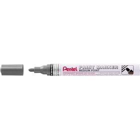 Marcador de tinta Pentel - Ponta média de 4,5 mm - Permanente em todas as superfícies - Resistente à luz e à água - Corpo de alu