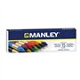 Conjunto de 15 giz de cera Manley Soft Stroke - Ideal para uma ampla variedade de técnicas e aplicações - Feito à mão - Ampla ga