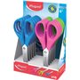 Tesoura escolar Maped Essentials para canhotos com ponta redonda, 13 cm - Lâminas de aço inoxidável - Cabo simétrico de plástico