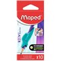 Maped Kidy Learning - Pacote com 10 Guias de Aprendizagem para Lápis com Dedo - Modelo Tubarão - Guia Removível - Adequado para 