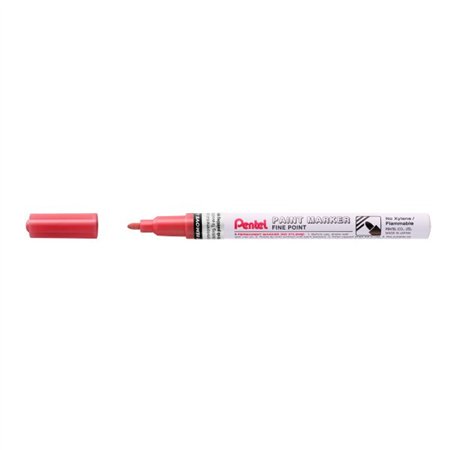 Marcador de tinta Pentel - Ponta fina de 2,9 mm - Permanente em todas as superfícies - Resistente à luz e à água - Corpo de alum