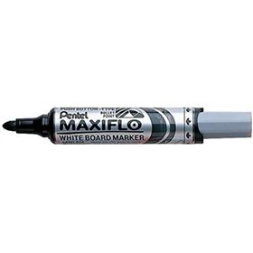Marcador para quadro branco Pentel Maxiflo - Fluxo de tinta ajustável - Ponta redonda - Espessura da linha de 2,5 mm - 50% de ma