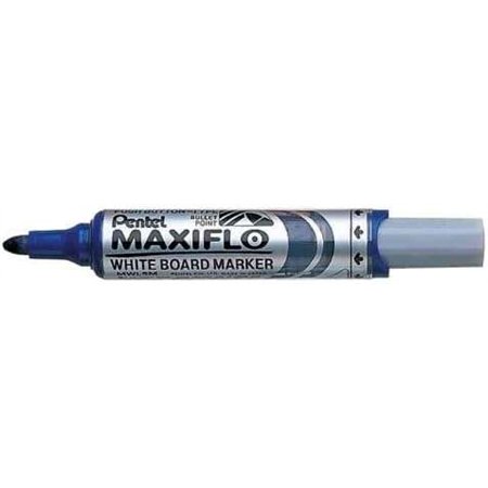 Marcador para quadro branco Pentel Maxiflo - Fluxo de tinta ajustável - Ponta redonda - Espessura da linha de 2,5 mm - 50% de ma