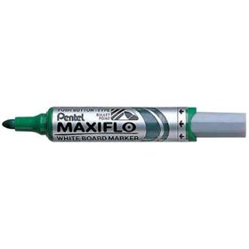 Marcador para quadro branco Pentel Maxiflo - Fluxo de tinta ajustável - Ponta redonda - Espessura da linha de 2,5 mm - 50% de ma