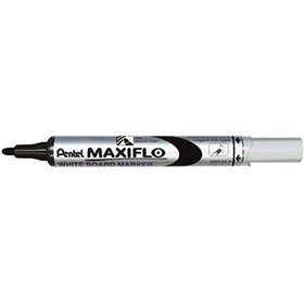 Marcador para quadro branco Pentel Maxiflo - Fluxo de tinta ajustável - Ponta redonda - Largura da linha de 2 mm - 50% de materi
