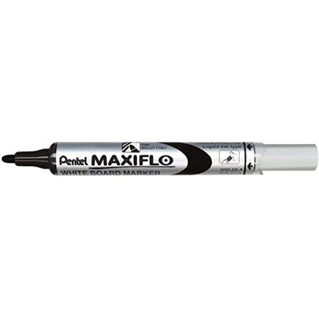 Marcador para quadro branco Pentel Maxiflo - Fluxo de tinta ajustável - Ponta redonda - Largura da linha de 2 mm - 50% de materi