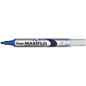 Marcador para quadro branco Pentel Maxiflo - Fluxo de tinta ajustável - Ponta redonda - Espessura da linha de 2 mm - 50% de mate