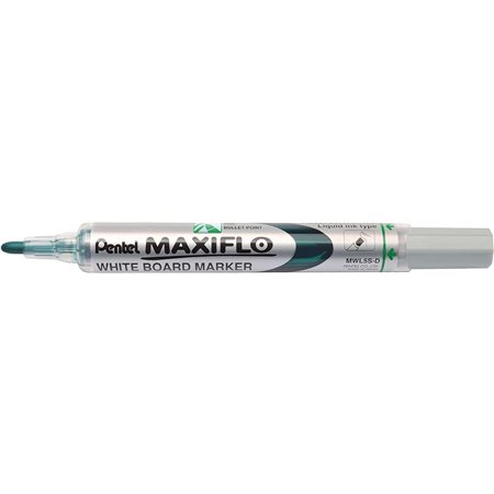Marcador para quadro branco Pentel Maxiflo - Ponta redonda - Largura da linha de 2 mm - Fluxo de tinta ajustável - 50% de materi