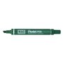 Caneta Marcadora Permanente Pentel N60 - Ponta Chanfrada Durável e Robusta - Resistente à Água e à Luz - Verde