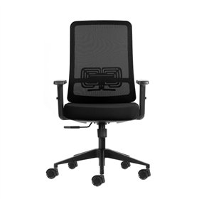 Cadeira de escritório ergonômica Oqonos Cherg 017 com tecido impermeável, mecanismo de autoequilíbrio, suporte lombar ajustável,