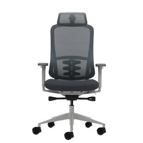 Cadeira de escritório ergonômica Oqonos Cherg 022 com apoio de cabeça cervical ajustável, mecanismo de autoequilíbrio, apoios de