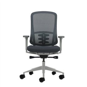 Cadeira de escritório ergonômica Oqonos Cherg 023 com mecanismo de autoequilíbrio, apoios de braço 4D, assento deslizante e rodí