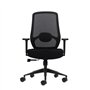 Cadeira de escritório ergonômica Oqonos Cherg 024 com suporte lombar ajustável em altura e profundidade, apoios de braço 4D, pis