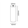 Rolo de papel térmico Oqonos 110x40x12mm, livre de BPA, certificado FSC