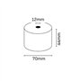 Rolo de papel térmico Oqonos 44x70x12mm, livre de BPA, certificado FSC