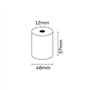 Rolo de papel térmico Oqonos 57x48x12mm, livre de BPA, certificado FSC