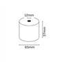 Rolo de papel térmico Oqonos 57x65x12mm, livre de BPA, certificado FSC