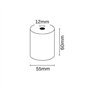 Rolo de papel térmico Oqonos 60x55x12mm, livre de BPA, certificado FSC