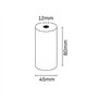 Rolo de papel térmico Oqonos 80x45x12mm, livre de BPA, certificado FSC