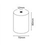 Rolo de papel térmico Oqonos 80x70x12mm, livre de BPA, certificado FSC