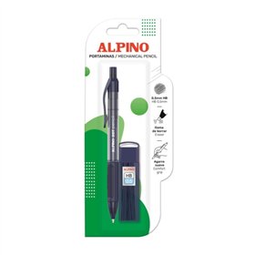 Conjunto Alpino Dot com lapiseira 0,5 mm + pote de grafites - Empunhadura confortável - Azul escuro